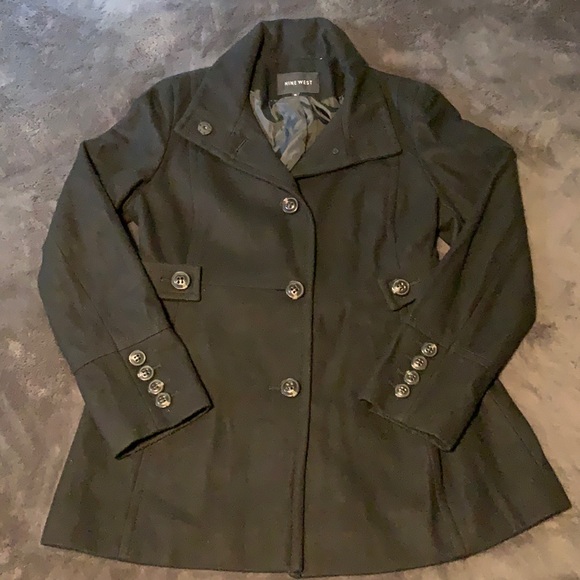 Nine West Womens Jacket Coat Button Up Size 14